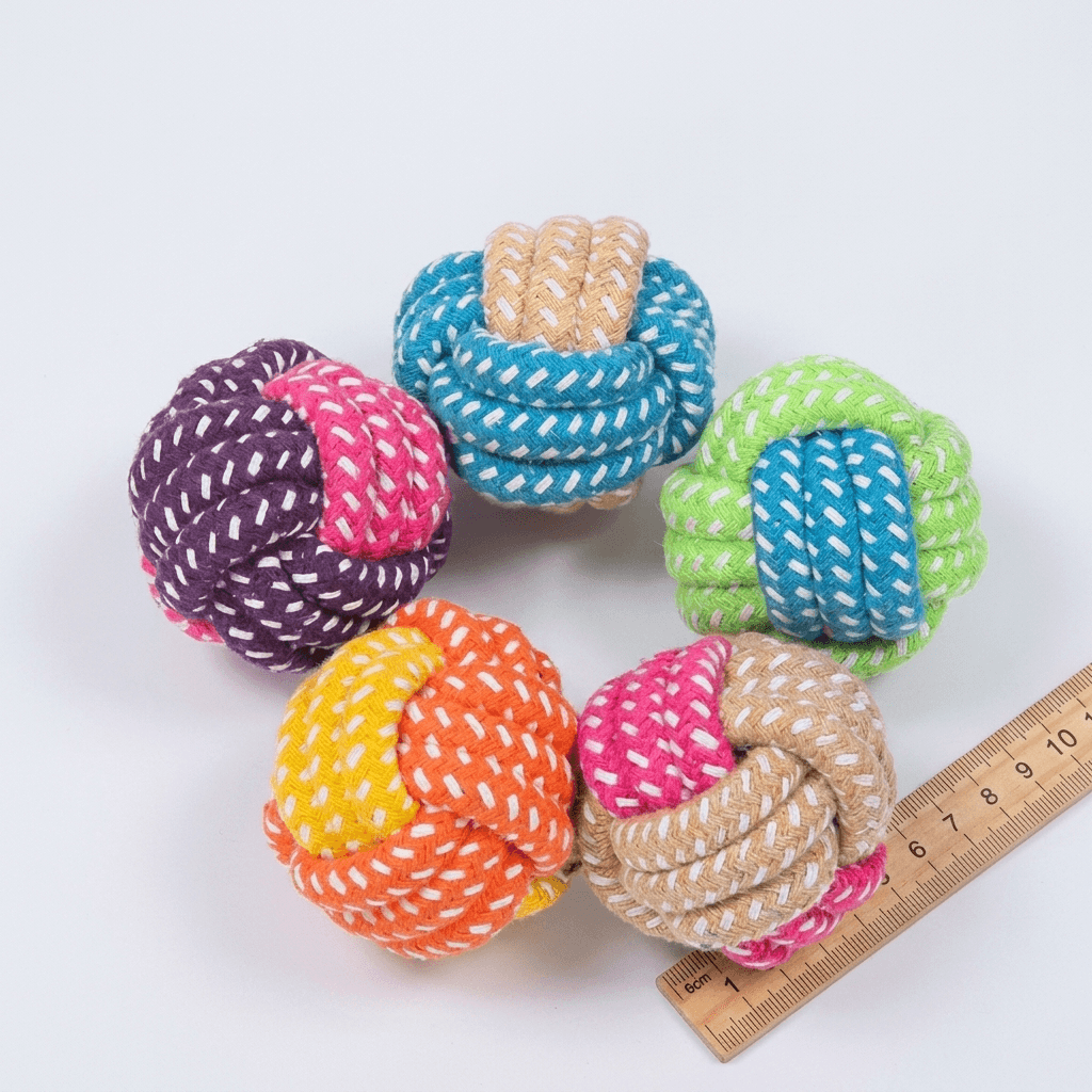 Interactive Cotton Rope Dog Toy for Chewing & Playtime Fun — view 5 of 6