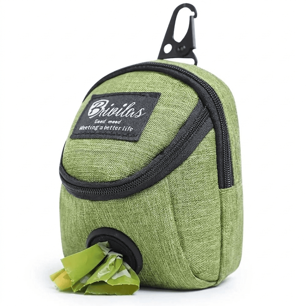 Portable Dog Treat Bag for Hands-Free Training & Walks with Waist Belt