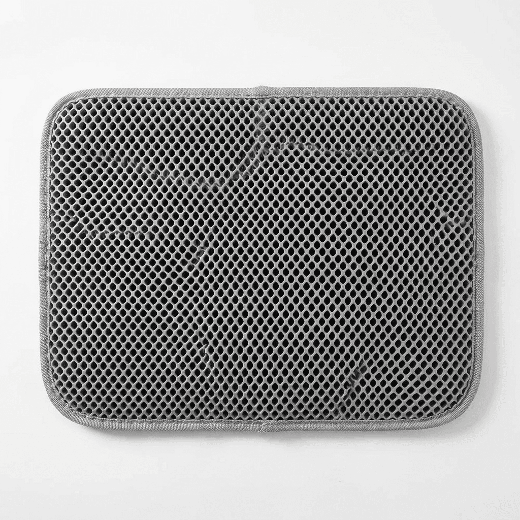 Double-Layer Cat Litter Mat – Easy-Clean Silicone Design — view 6 of 6