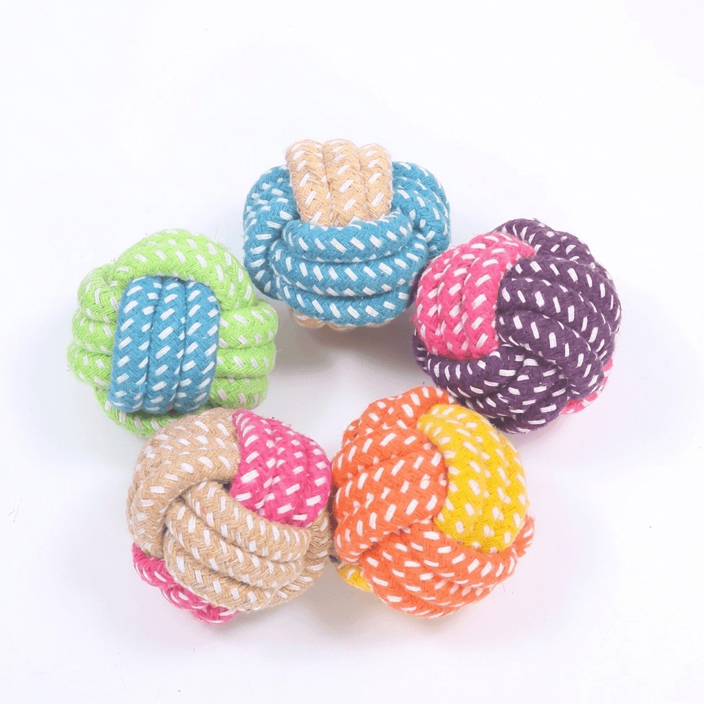 Interactive Cotton Rope Dog Toy for Chewing & Playtime Fun — view 2 of 6