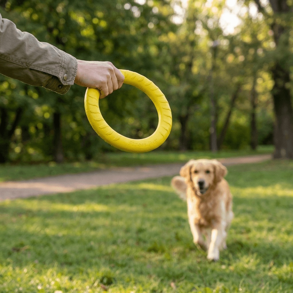 Dog Flying Ring Toy – Active Fetch Fun with Durable Rubber Design — view 4 of 8