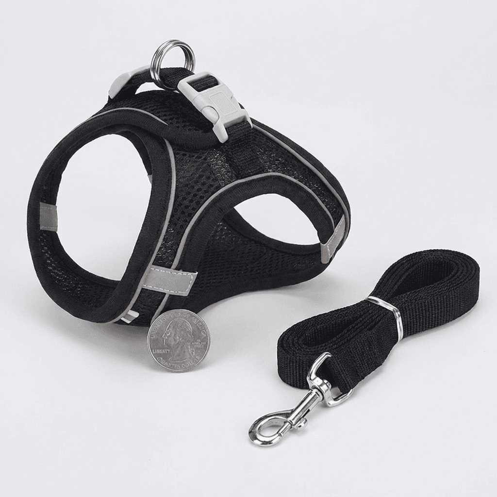Adjustable Pet Harness Set – Comfortable Control with Soft Vest Design — for cats — view 5 of 6