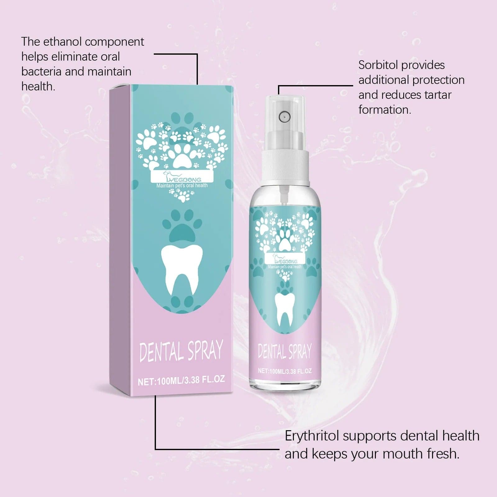 Pet Oral Care Spray – Fresh Breath with Easy-to-Use Fine Mist — for dogs and cats — view 5 of 5