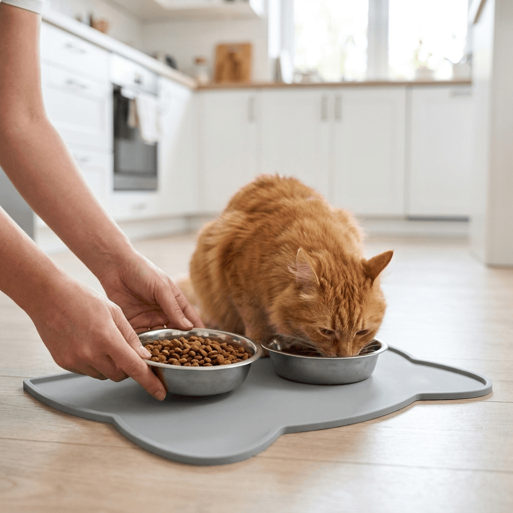 Silicone Pet Feeding Mat – Mess-Free Mealtimes with Waterproof Design — for dogs and cats — view 4 of 7