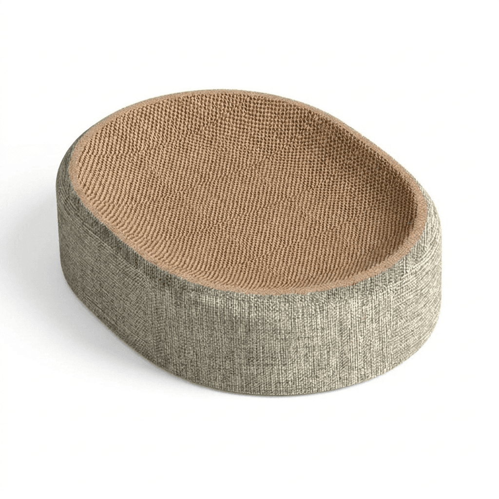 Oval Sisal Cat Scratcher Bed – Cozy Rest & Durable Scratching Surface