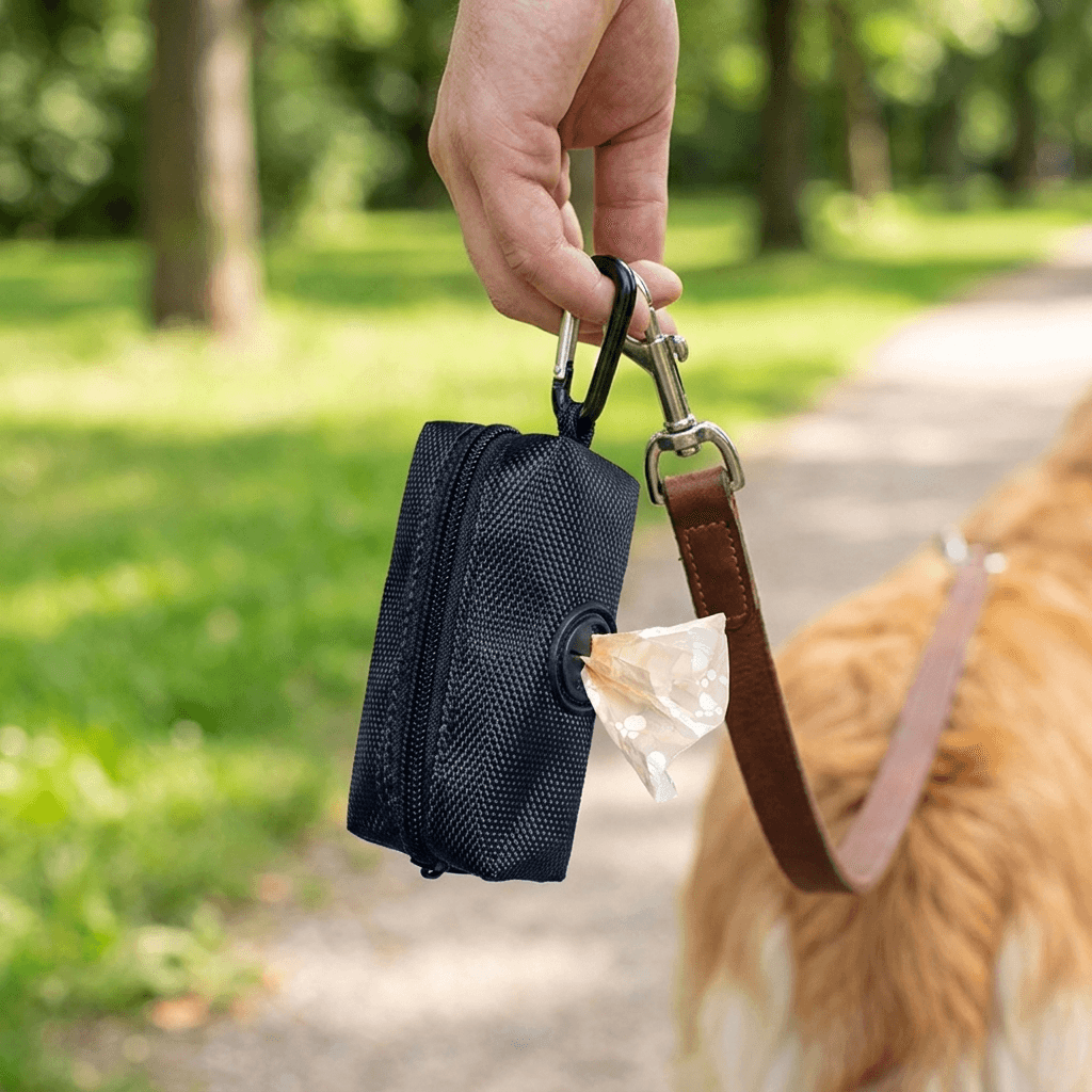 Pet Dog Poop Bag Holder with Leash Clip & Adjustable Strap — view 4 of 7