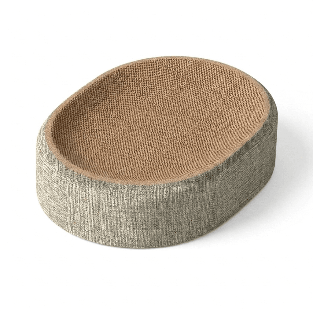 Oval Sisal Cat Scratcher Bed – Cozy Rest & Durable Scratching Surface — view 2 of 5