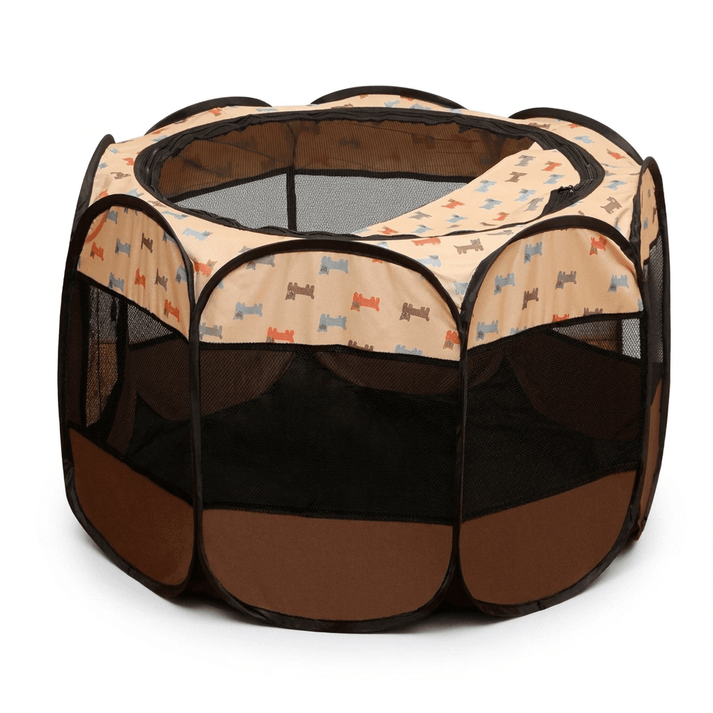 Folding Pet Playpen – Portable Outdoor Shelter with Durable Oxford Fabric — for dogs