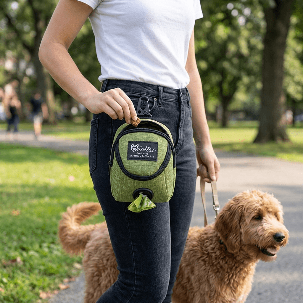 Portable Dog Treat Bag for Hands-Free Training & Walks with Waist Belt — view 4 of 6