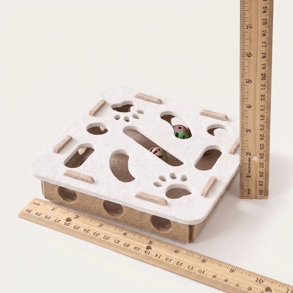 Cat Puzzle Box Toy – Interactive Play with Soft Felt Design — view 5 of 6