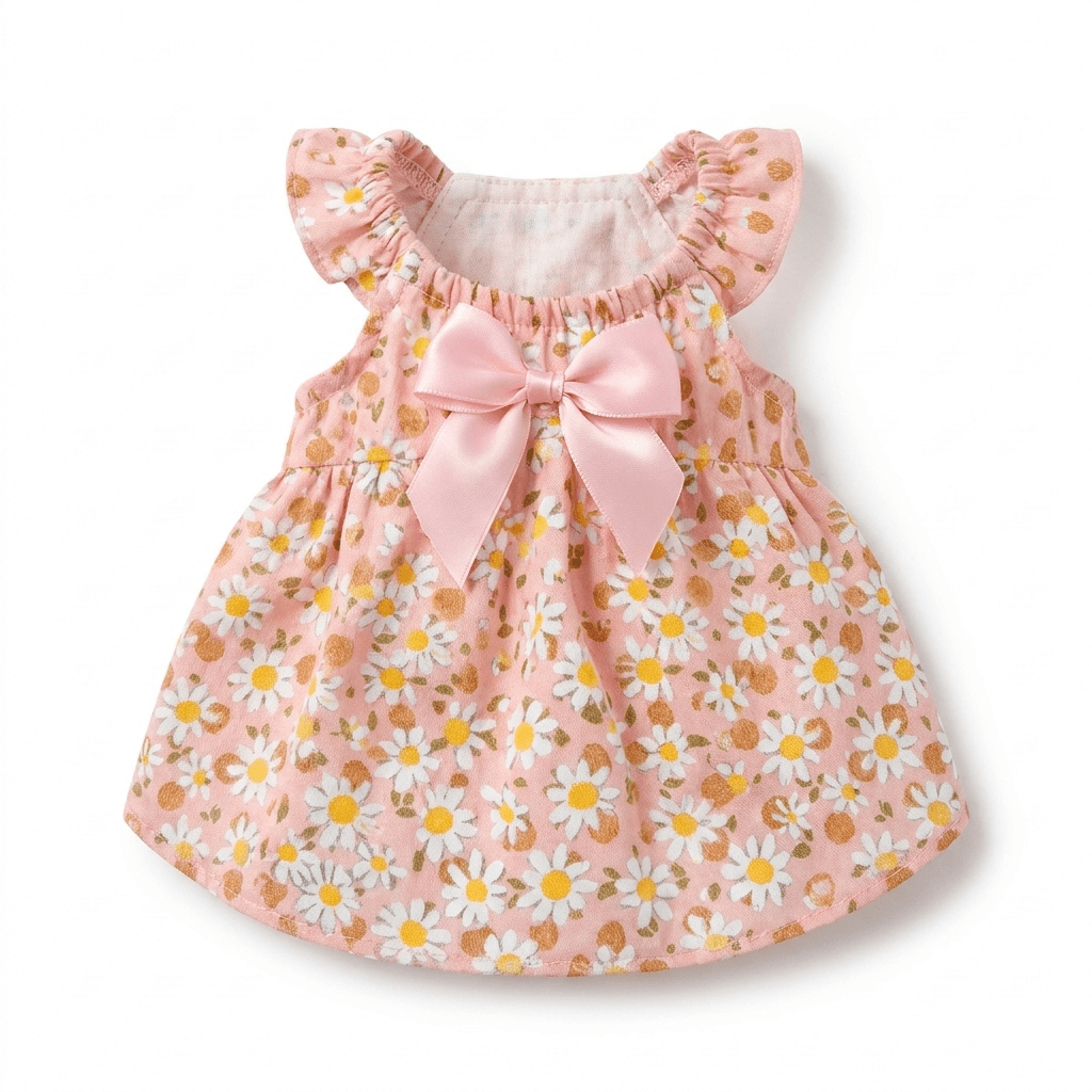 Floral Pet Dress – Lightweight Summer Comfort for Small Dogs — for cats