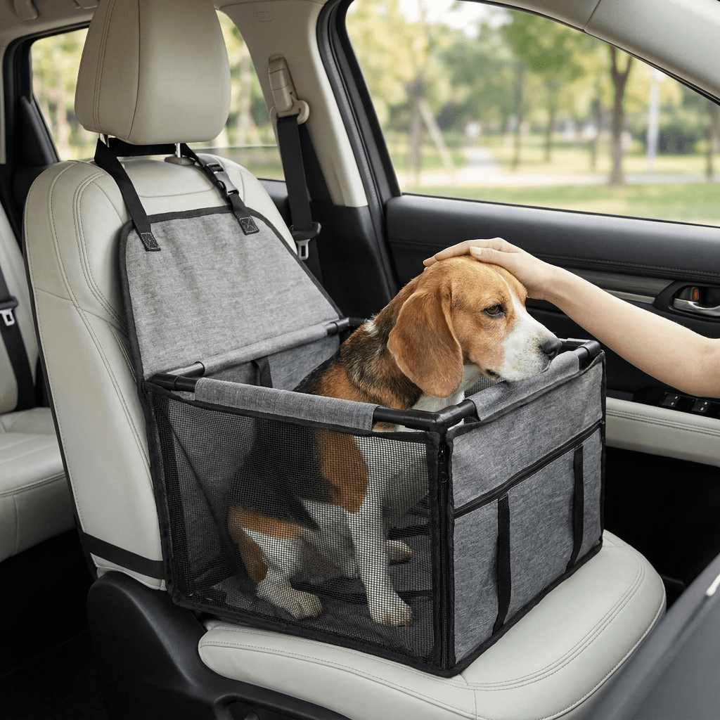 Waterproof Dog Car Seat Cover – Secure Travel with Oxford Fabric — view 4 of 7