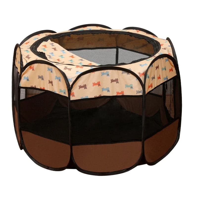 Folding Pet Playpen – Portable Outdoor Shelter with Durable Oxford Fabric — for dogs — view 2 of 8