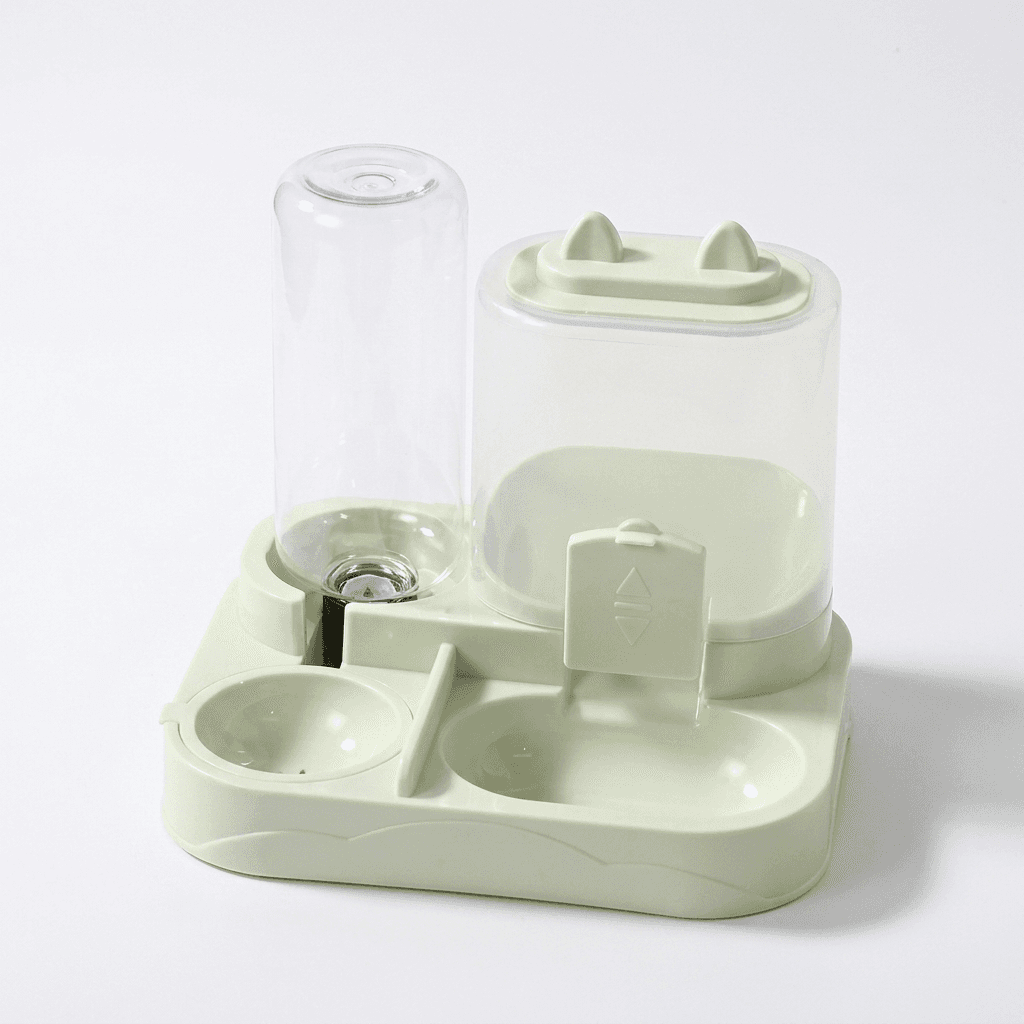 Automatic Pet Feeder & Water Dispenser – Large Capacity Food Station — for cats