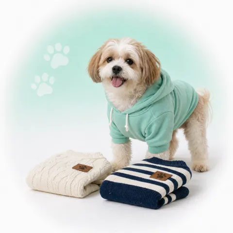 Dog in a raincoat